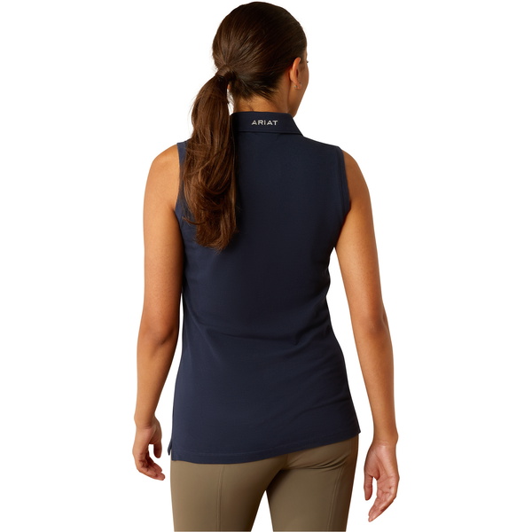 2025 Ariat Femmes Prix 3.0 Polo Sans Manches 10055053 - Navy Eclipse